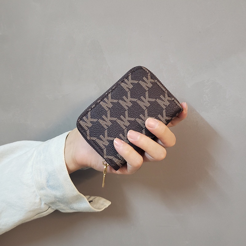 Ví Đựng Thẻ Phối Khóa Kéo Thời Trang Dành Cho Nữ
