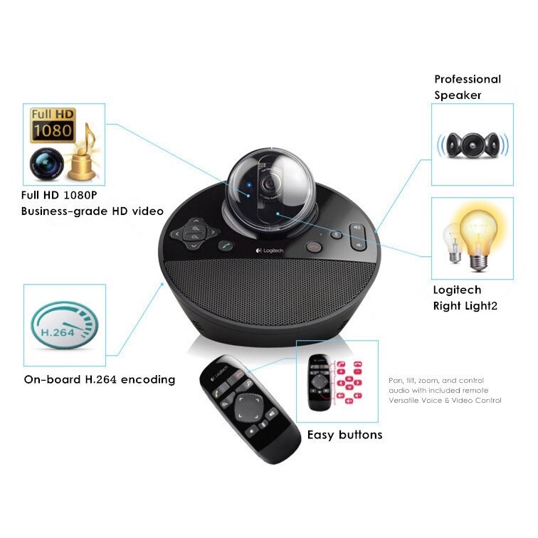 Webcam Logitech BCC950 - Hàng Chính Hãng