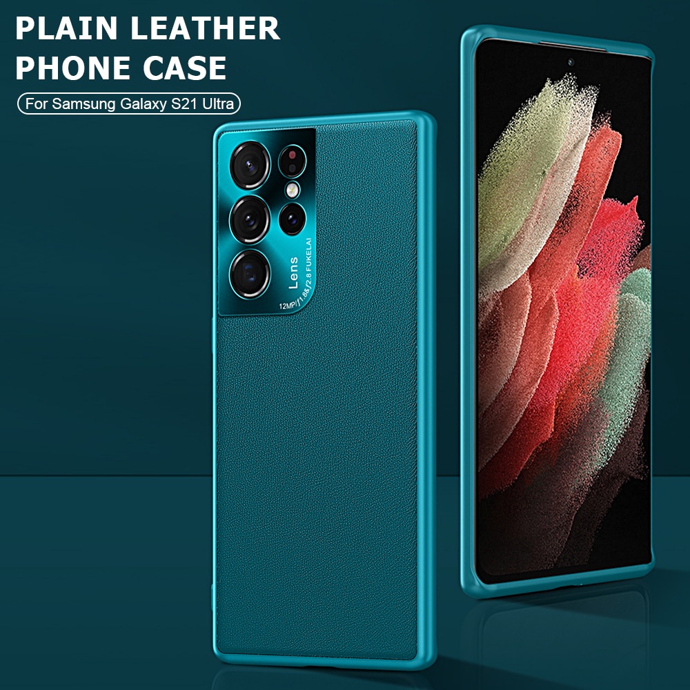 Ốp Điện Thoại Da Bảo Vệ Camera Cho Samsung Galaxy S22 S21 Ultra S22 Plus S20 FE 4G 5G Samsung S 22 21