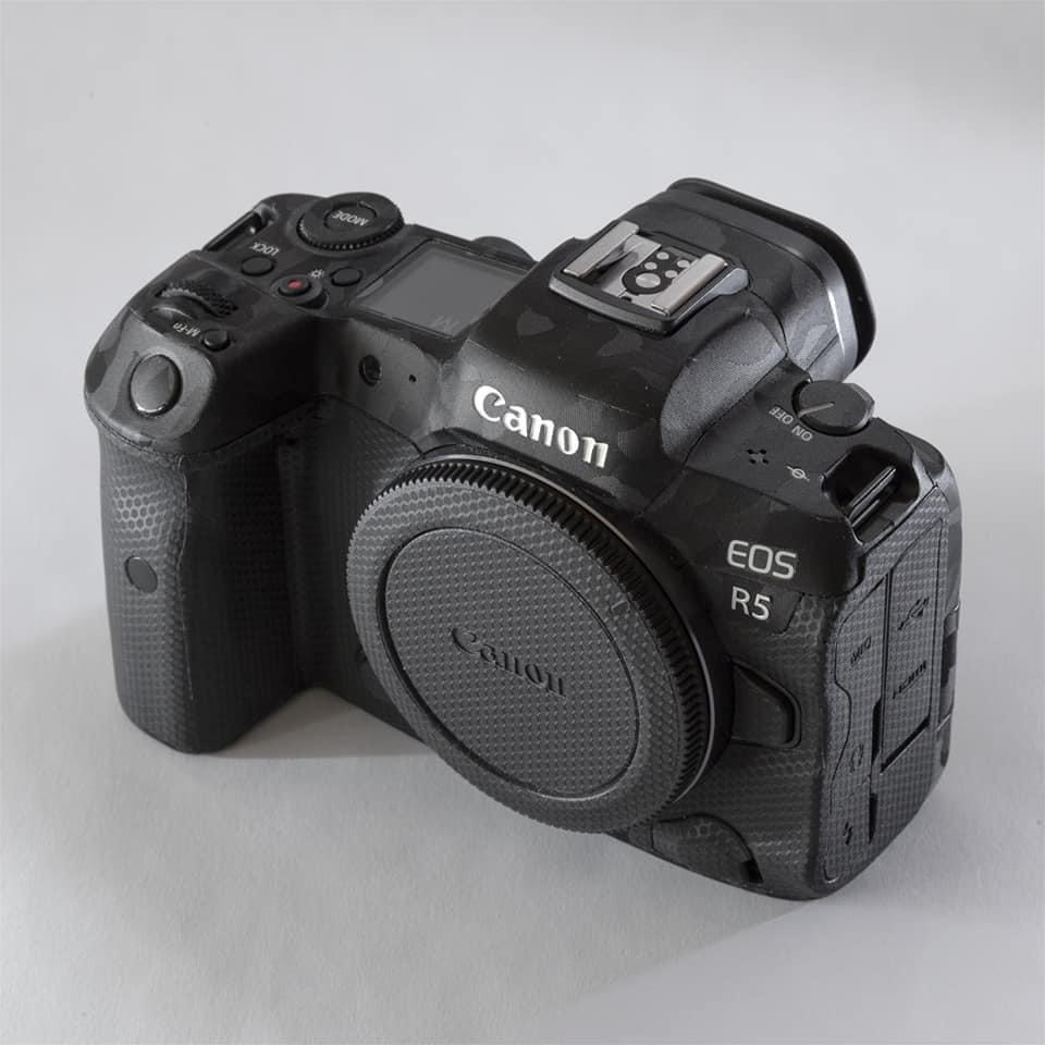Miếng Dán Skin Máy Ảnh 3M - Decal Shadow camo vân nổi - Cho máy ảnh Canon EOS R/ RP/ R5/ R6 LUXSKEEN