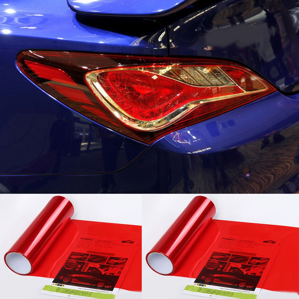 Đủ hàng_60cmx30cm Car Light Styling Headlight Taillight Wrap Sheet Decal Sticker Film