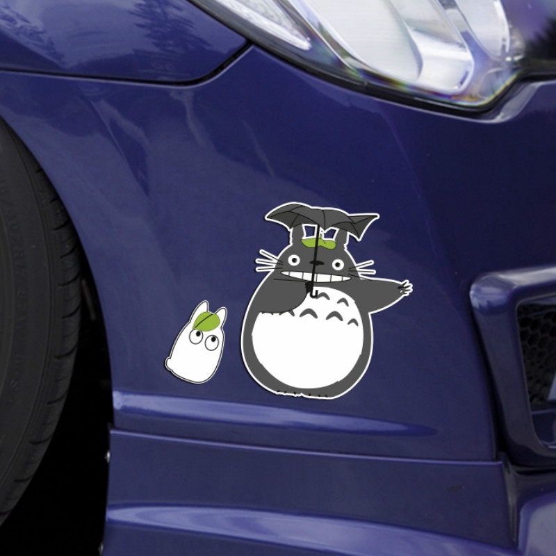 Sticker dán phản quang trang trí xe hơi hình totoro xinh xắn