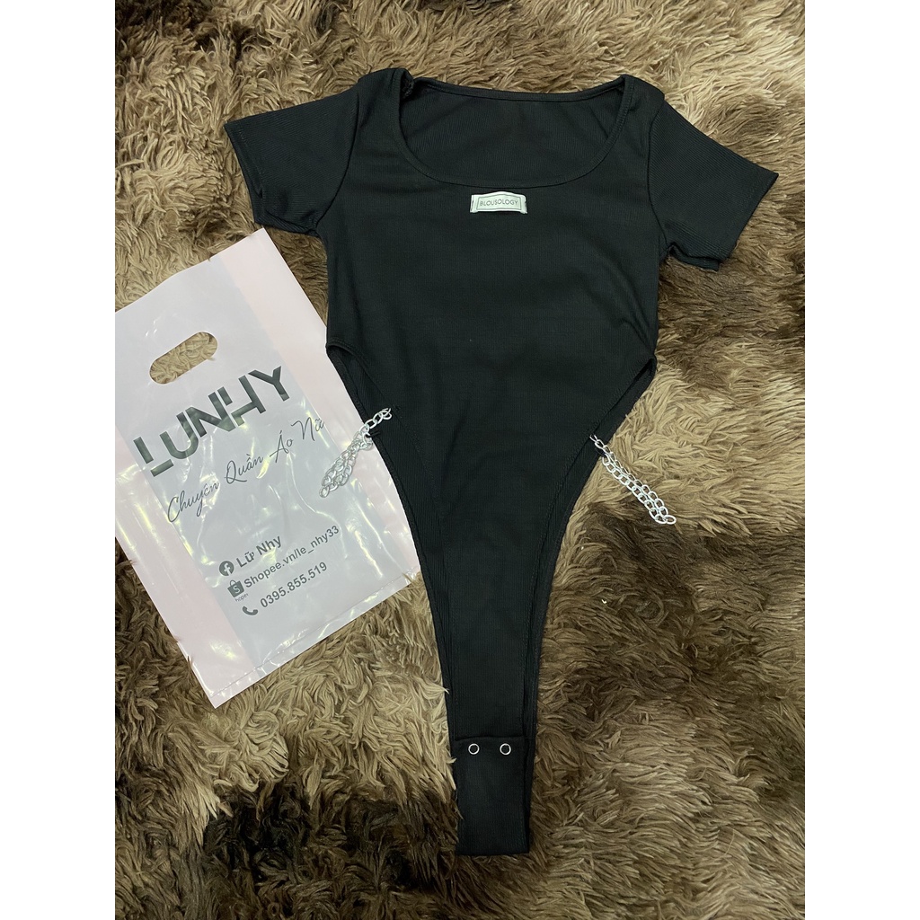 Áo Bodysuit Áo Croptop Khoét Eo Tôn Dáng Chất Cotton Mịn Siêu Đẹp