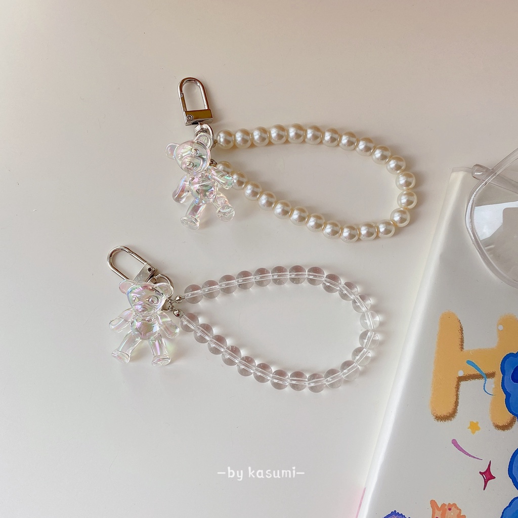 Móc Khóa Gấu Pha Lê Lấp Lánh Dễ Thương