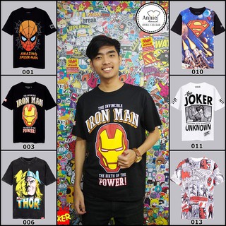 [HOT] Áo thun hình phom suông MARVEL - DC Thái Lan MV001-MV013, Unisex nam nữ | Shopee Việt Nam