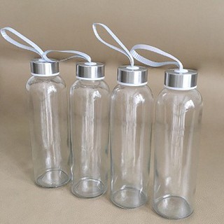 Combo 3 Bình thủy tinh dây xách 500ml