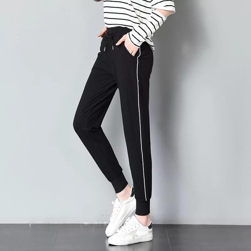 Quần Jogger Nam_Nữ 3 sọc thun Poly ống BO. Phong Cách Thể Dục Thể Thao Năng Động Cá Tính