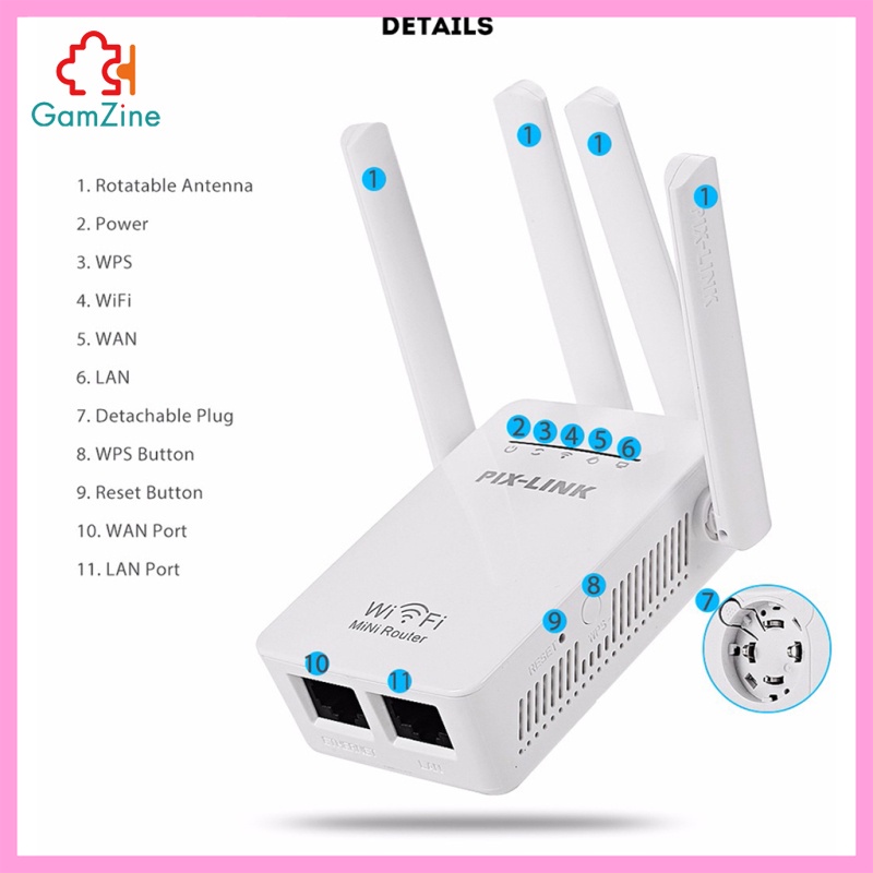 Thiết Bị Phát Wifi Không Dây 300mbps Phích Cắm Us | BigBuy360 - bigbuy360.vn
