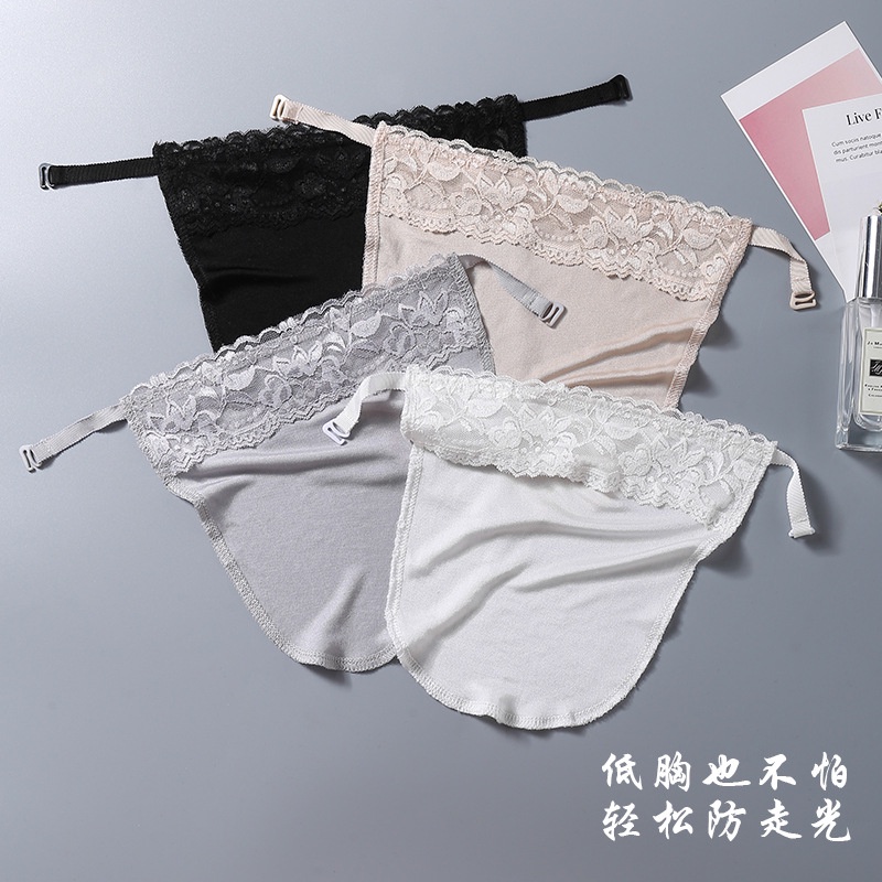 Áo Ống Vải Lụa Ren Mỏng Cao Cấp Dáng Ngắn Vô Hình Chống Chói Phong Cách One Piece Cho Nữ