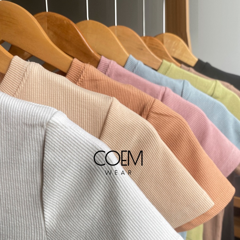 Áo thun tăm nữ dáng ôm bảng màu Pastel thời trang hàng QCCC CW2210 | BigBuy360 - bigbuy360.vn