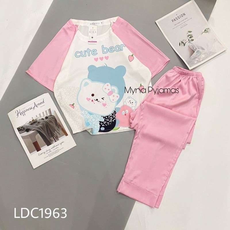 Bộ pijama lụa satin