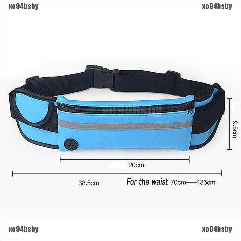 [xo94bsby]Waterproof Running Belt Bum Waist Pouch Fanny Pack Camping Sport Hikin