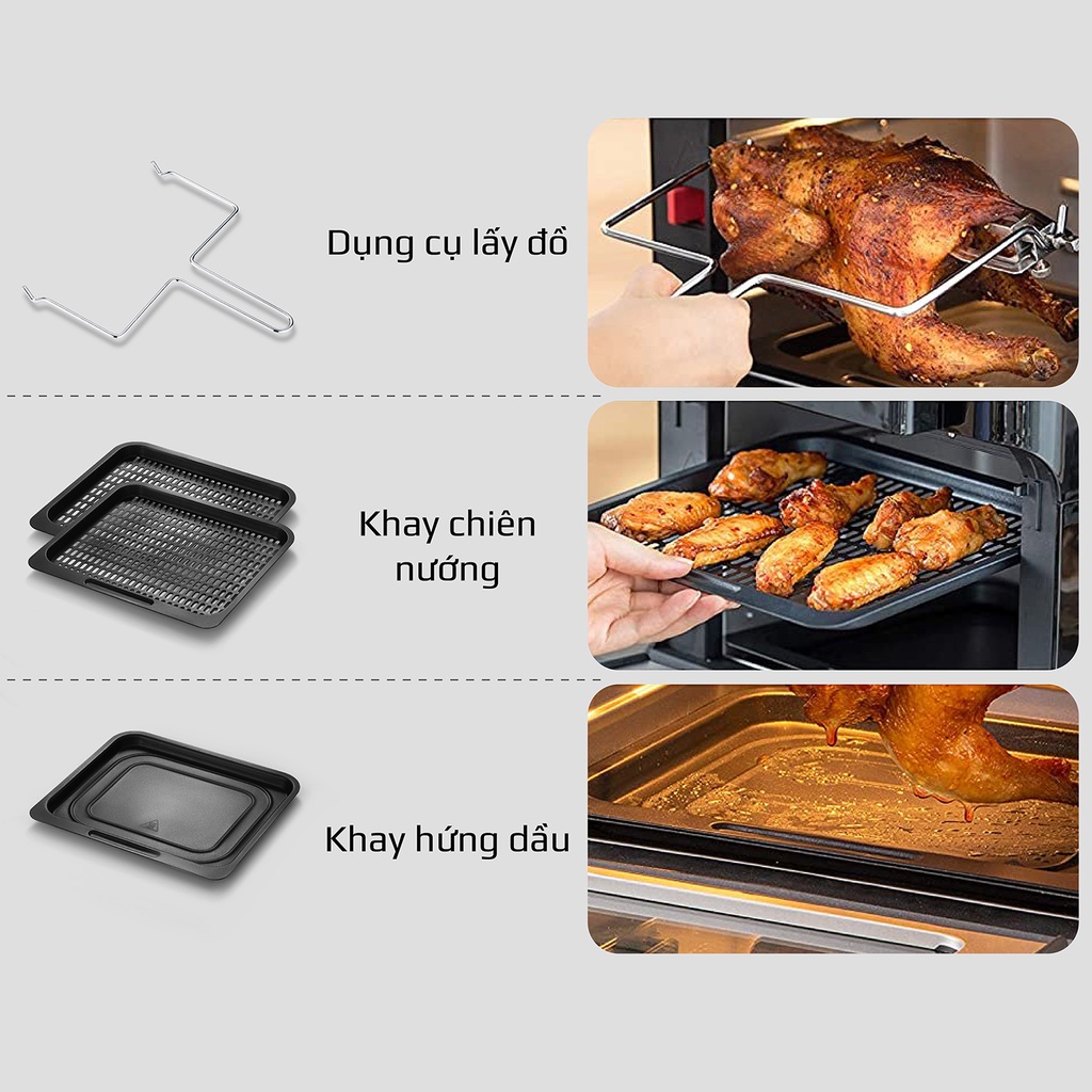 Nồi Chiên Không Dầu OLIVO AF12 Dung Tích 12L Công Suất 1800W Chính Hãng BH 24 Tháng Thương Hiệu Mỹ.