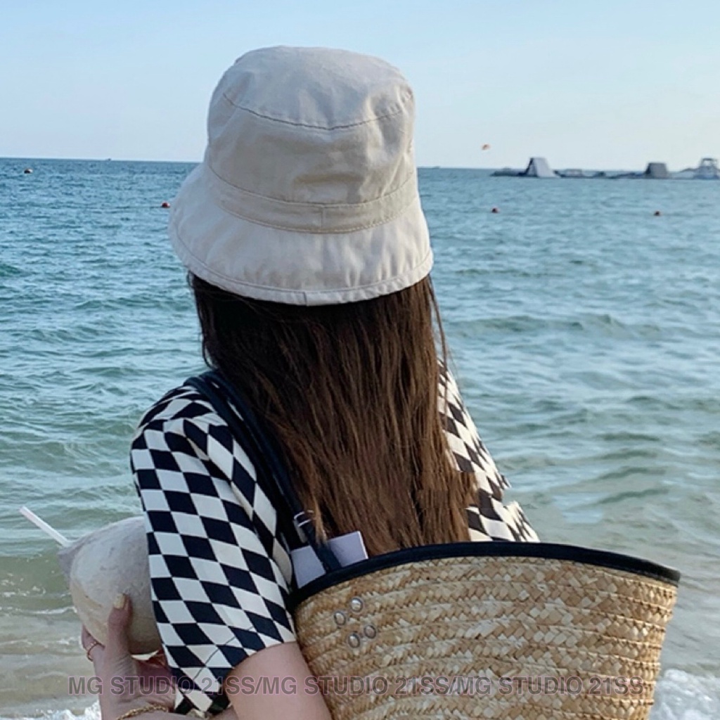 Mũ xô MG STUDIO chất cotton có 8 màu sắc thời trang