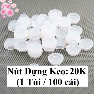 Nút đựng keo nối mi 1 túi 100 nút