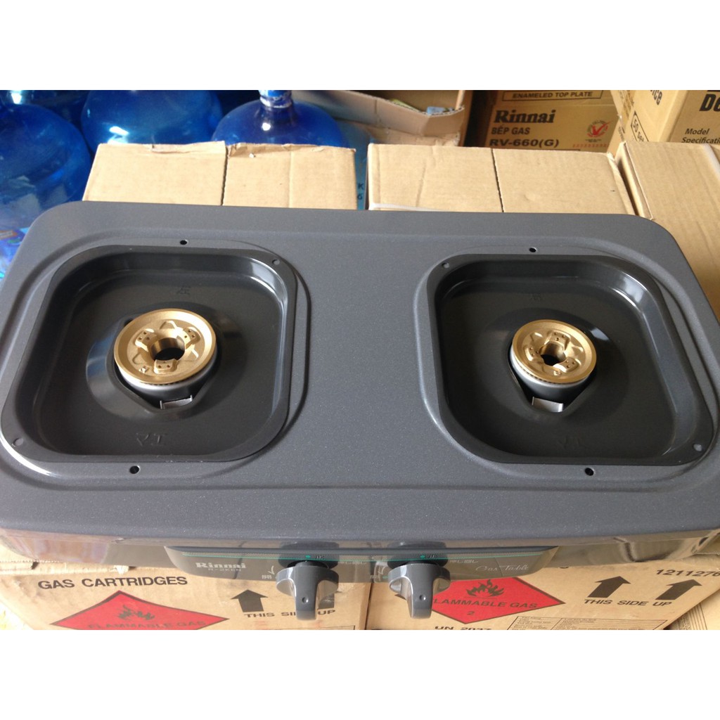 Bếp gas dương Rinnai R-2KEN + Bộ van dây - Hàng nhập khẩu Chính Hãng