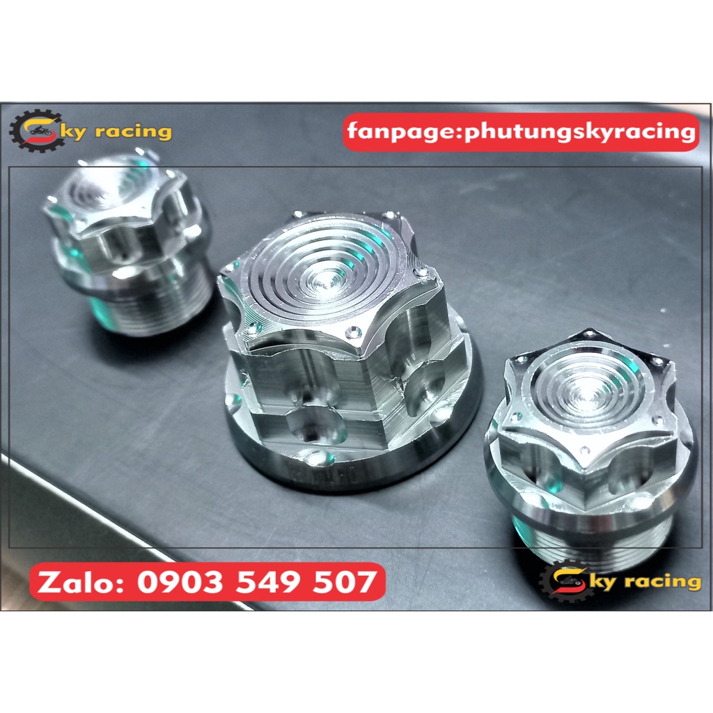 Ốc chản pa inox 304 kiểu thái gắn cho xe Sonic, Raider Fi
