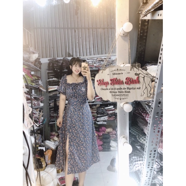 VÁY XẺ TÀ FORM DÀI BIGSIZE By Thiên bình