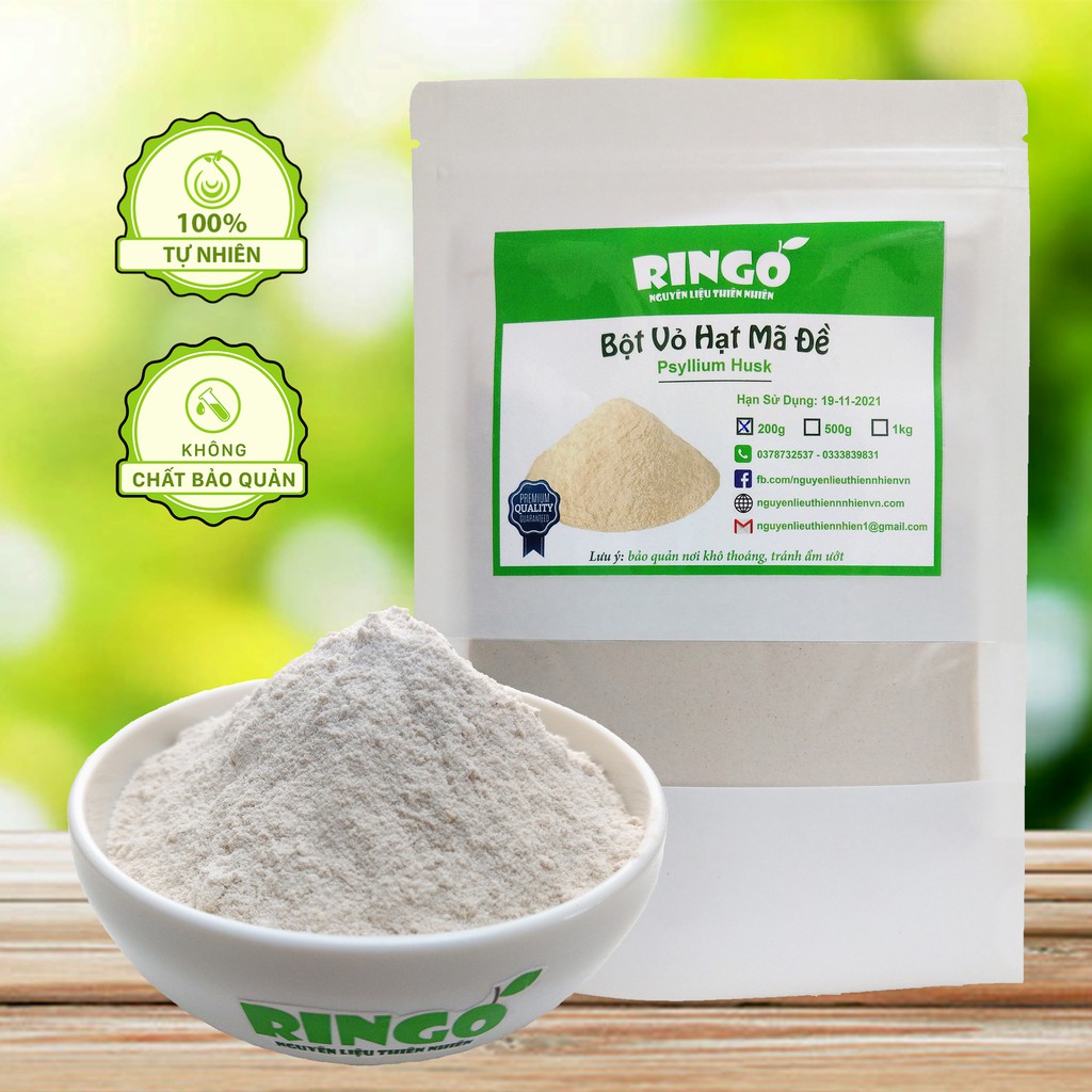 Bột Vỏ Hạt Mã Đề (Nguyên Chất) Psyllium Husk