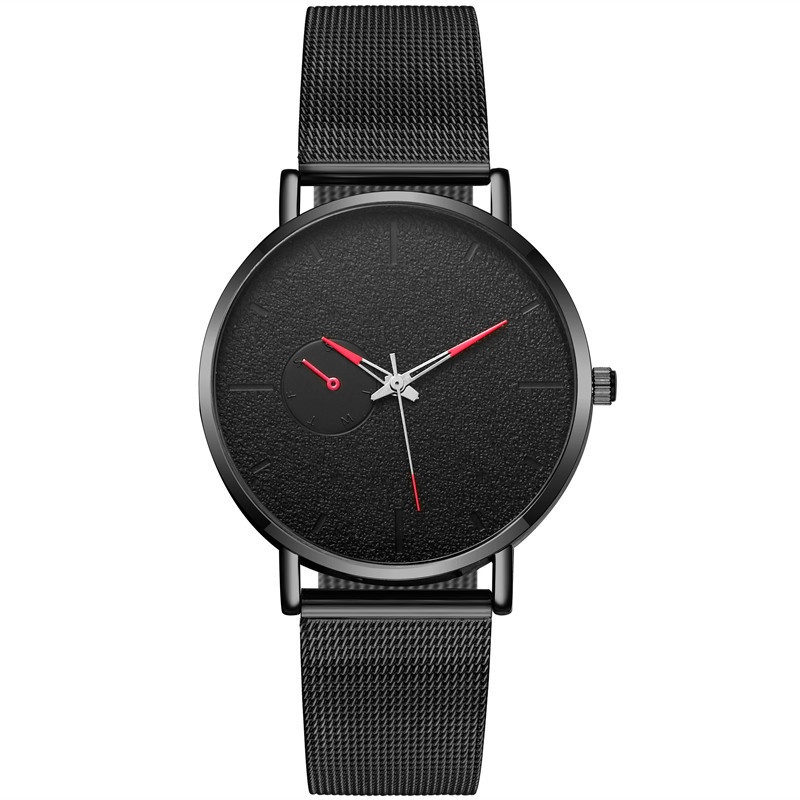 Đồng hồ nam máy cơ Mywatchs mặt tròn, dây thép lưới sang trọng có khóa cài tùy chỉnh theo cổ tay
