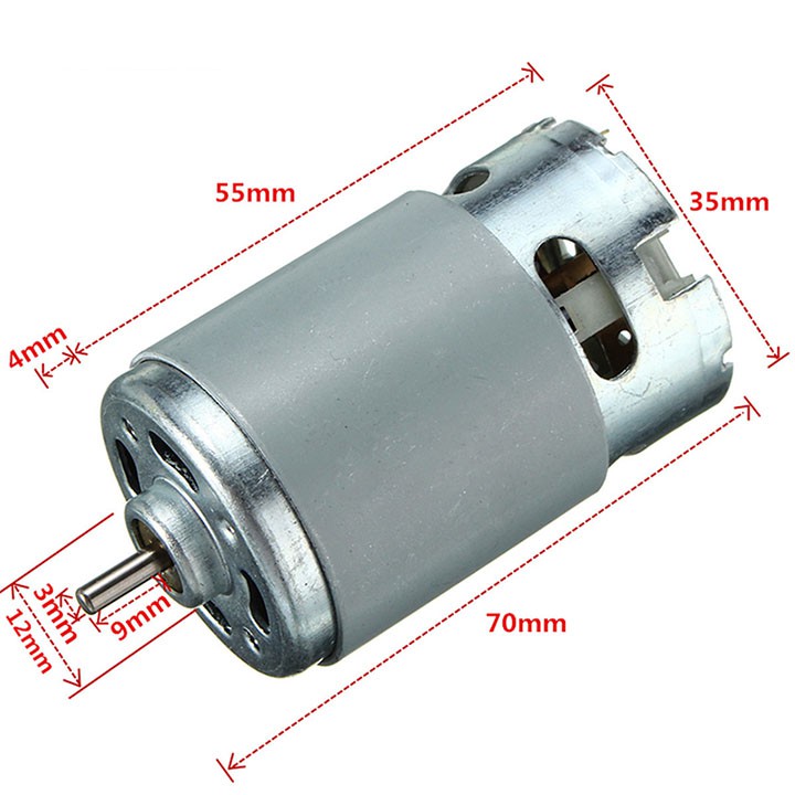 Động cơ RS550 21V Motor cho máy khoan pin 21V