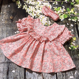 Đầm em bé tặng kèm turban [⚡FREESHIP⚡ Đơn Từ 290k ] Váy đầm Thời Trang Hàng Thiết Kế Cao Cấp cho bé từ 1 - 8 Tuổi