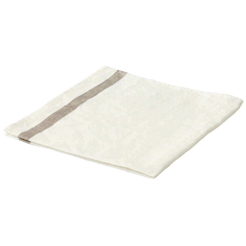 Muji Khăn Nhà Bếp Vải Linen Sọc