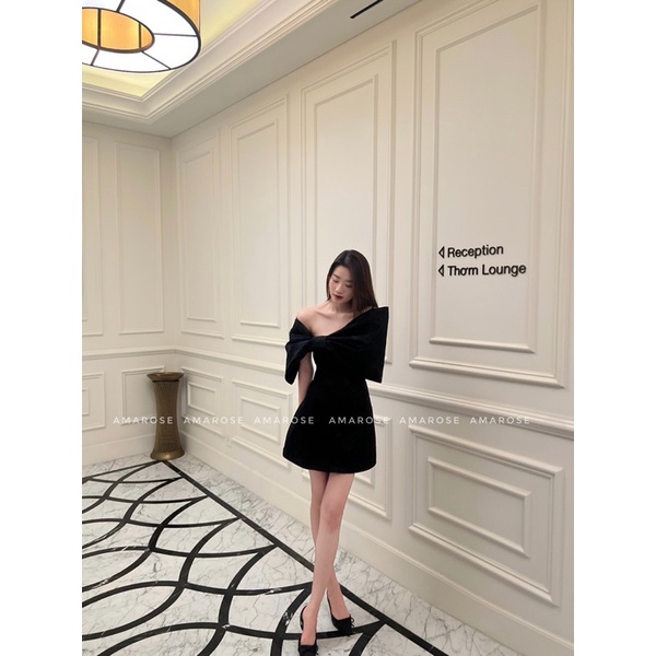 Đầm nơ cách điệu trước ngực Rachel Dress