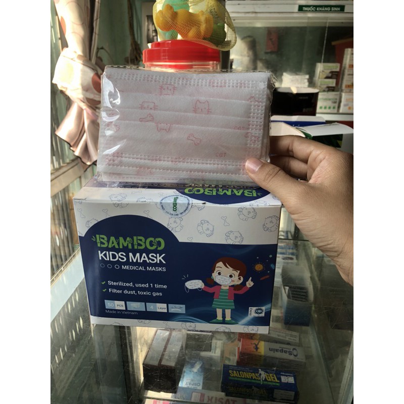 Khẩu trang y tế kid mask trẻ em hộp 50 cái | BigBuy360 - bigbuy360.vn