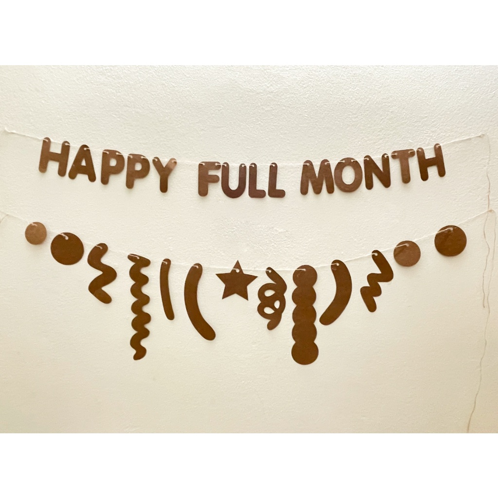 Dây Happy Full Month mẫu mới 2022_by Lemon Decor