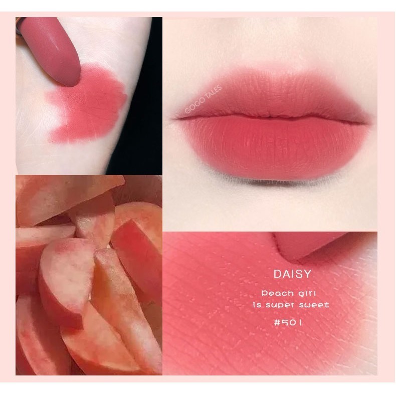 Son Lì Mịn Môi GOGOTALES GT185 Daisy Cúc Hoa Mi [GOGO TALES ] | BigBuy360 - bigbuy360.vn