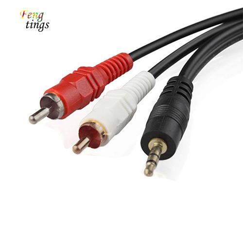 Dây cáp âm thanh chia 2 cổng RCA 1/8&quot; tiện dụng