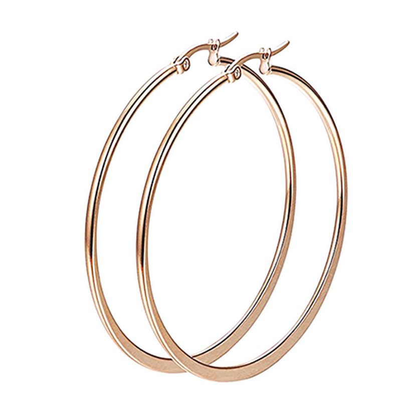 Khuyên Tai Tròn Lớn Phong Cách Steampunk