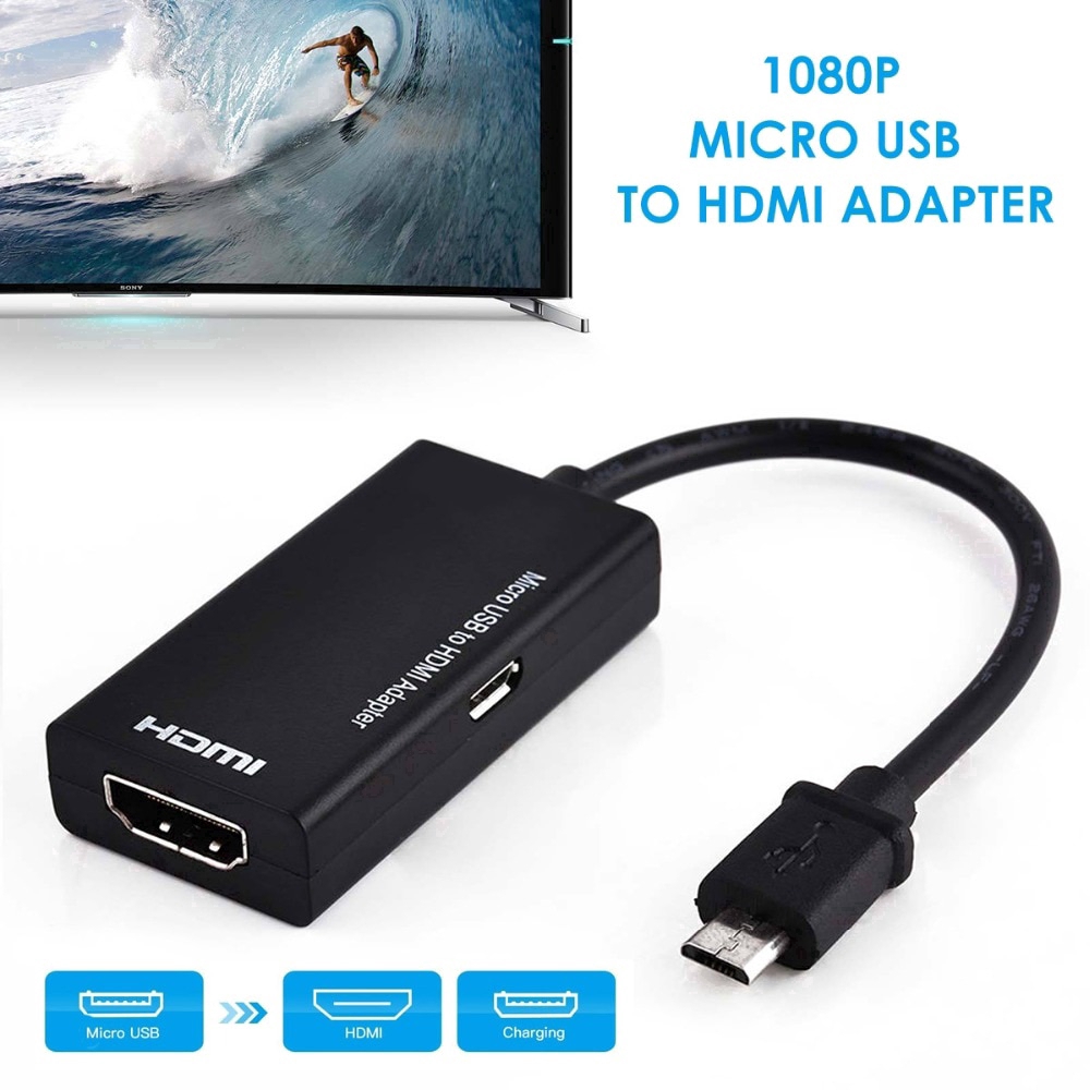 Cáp Chuyển Đổi Cổng Micro Usb Sang Hdmi Hỗ Trợ 1080p