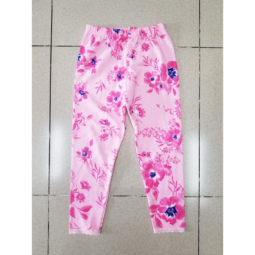 Quần legging dài bé gái in hoa 8-40kg