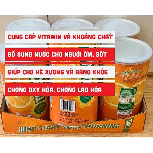 [Mã 77FMCGSALE1 giảm 10% đơn 250K] Bột cam Tang MỸ TĂNG SỨC ĐỀ KHÁNG CHO CƠ THỂ HỘP 566g DATE 9 2022 | BigBuy360 - bigbuy360.vn