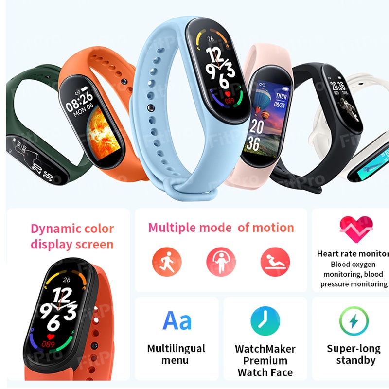 Đồng Hồ Thông Minh M7 / M6 Kết Nối Bluetooth 5.0 2022 PK M6 M5 M4 Y68 T500 Cho Xiaomi Android ios