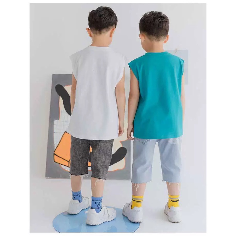 SALE - Set bộ bé trai áo phông Soda quần jean siêu năng động cho bé trai 20 - 46kg ( 5 - 14 tuổi)