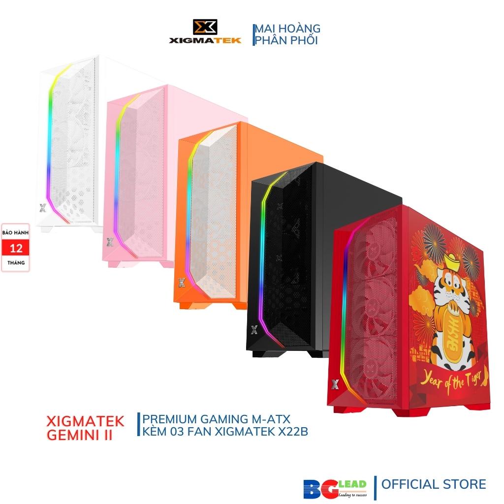 Vỏ case máy tính| Thùng máy tính XIGMATEK GEMINI II - PREMIUM GAMING M-ATX - Mai Hoàng phân phối và BH
