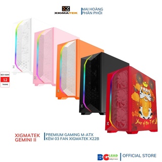 [Chính hãng] Vỏ case máy tính| Thùng máy tính XIGMATEK GEMINI II - PREMIUM GAMING M-ATX - Mai Hoàng phân phối và BH