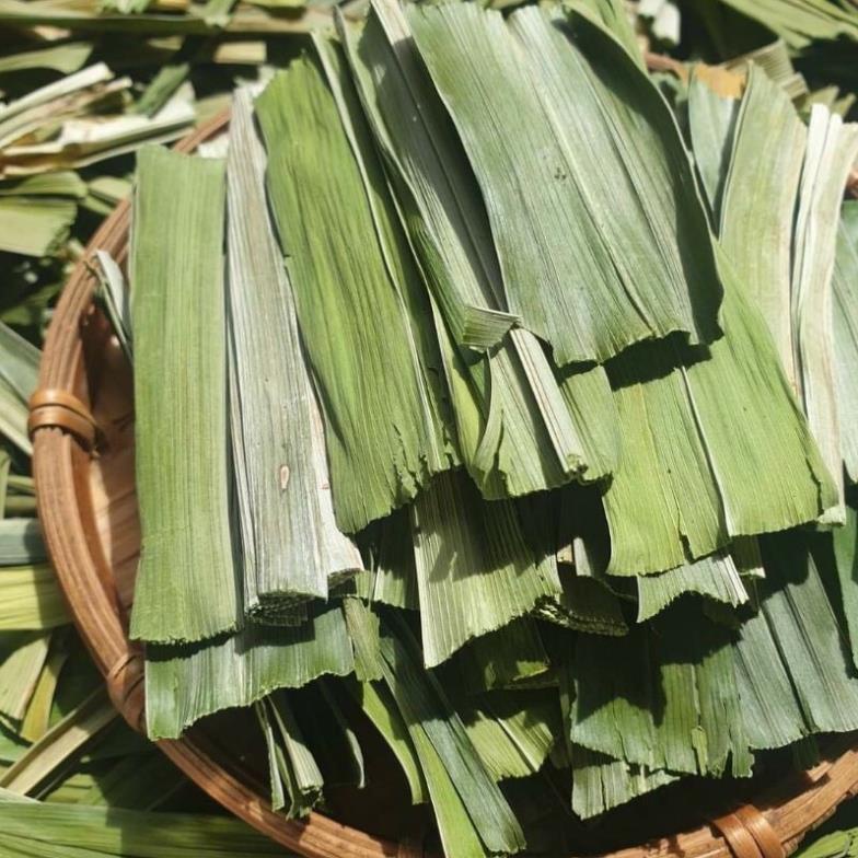 lá dứa khô lá nếp sạch làm bánh đổ rau câu thơm trà thảo mộc sỉ 100 gram