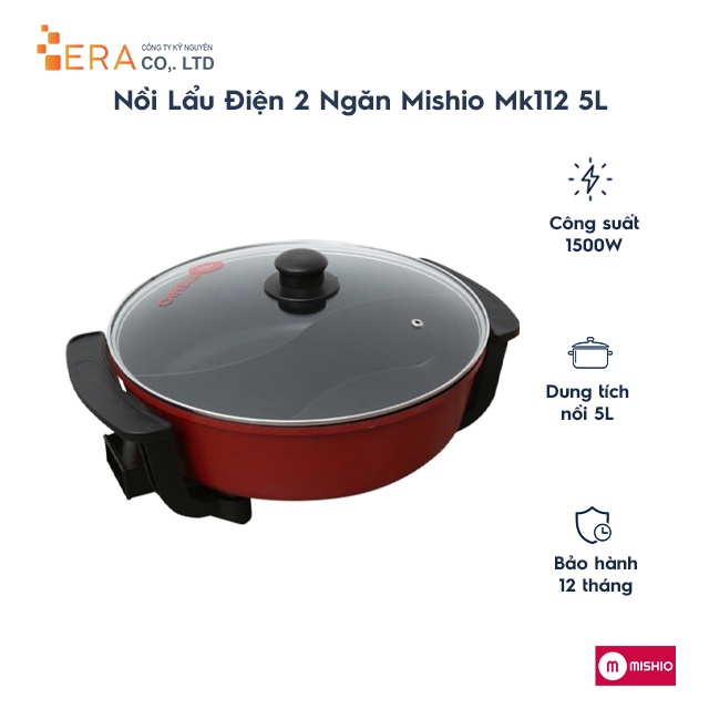 Nồi lẩu điện Mishio MK-112 - Hàng chính hãng