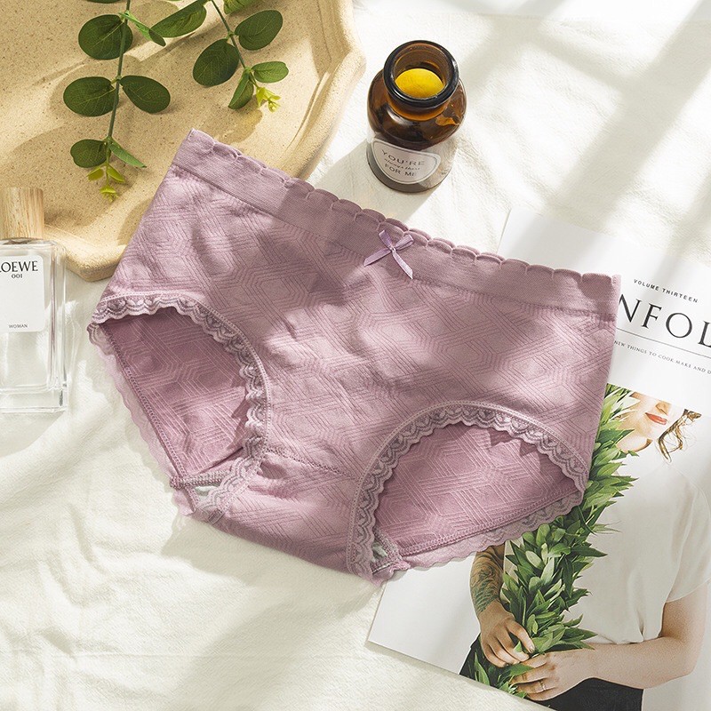 Quần lót cotton kháng khuẩn Midori dệt kim chống hằn viền thấm hút tốt 3DA | BigBuy360 - bigbuy360.vn