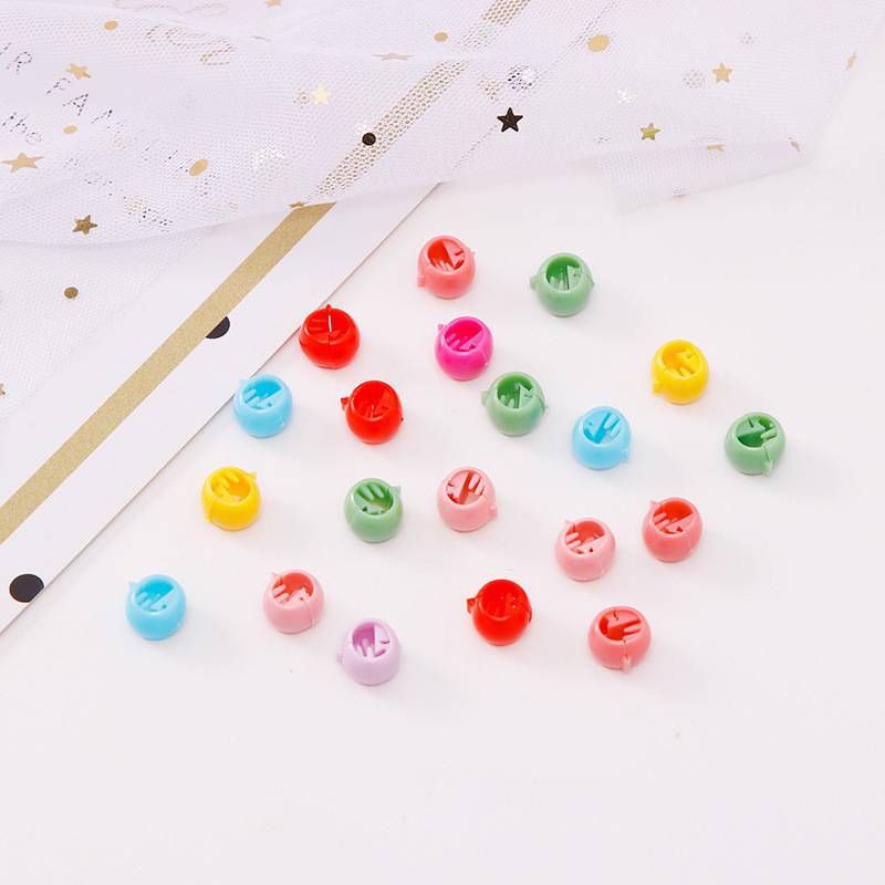 Kẹp tóc mini nút hạt đậu nhiều màu tạo kiểu cực xinh phong cách Hàn Quốc - Selenshop