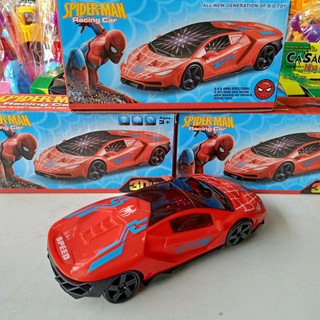 Xe ô tô đụng spider man có nhạc đèn vui nhộn