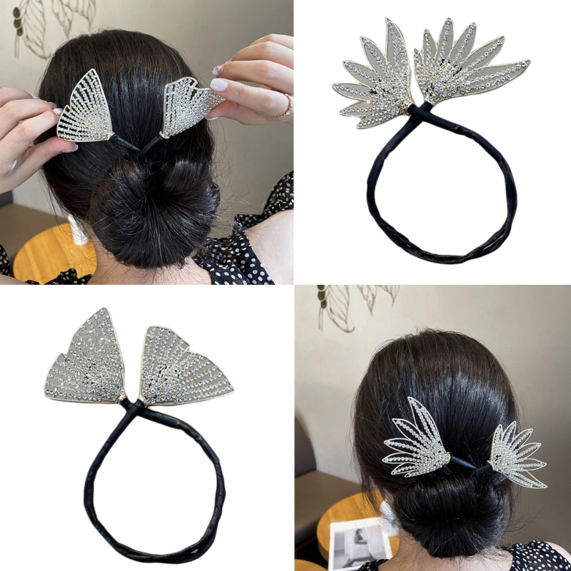 Băng Đô Cài Tóc Xoăn Dài Lấp Lánh Thời Trang Cho Nữ