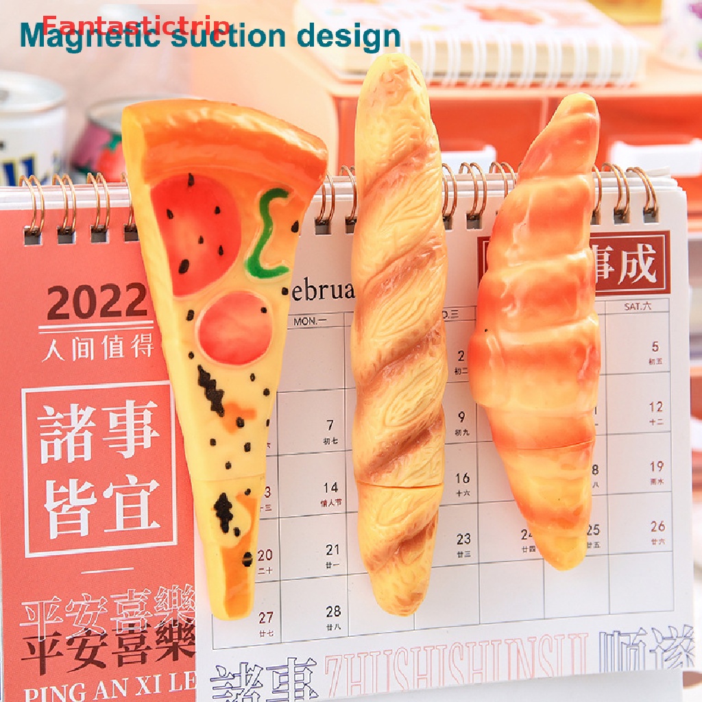 [Fantastictrip] Bút Bi Hình Bánh Mì / Pizza / Hot Dog Dễ Thương 0.7MM Vui Nhộn Mới Lạ Làm Quà Tặng Cho Học Sinh / Văn Phòng