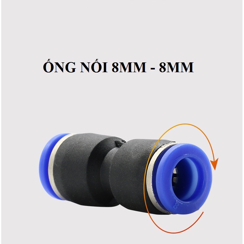 Đầu nối PE 8mm - 8mm
