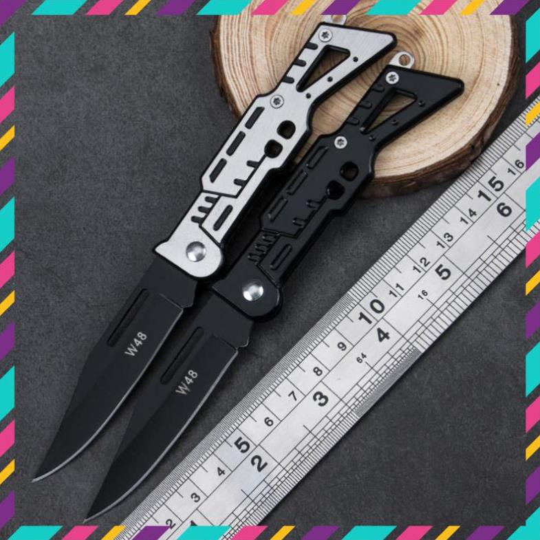Dao Phượt Mini EDC Thích Hộp Treo Móc Khóa - Full Thép Không Gỉ - Lưỡi Dao Sắt Bén - Hàng Có Sẵn Trong Kho