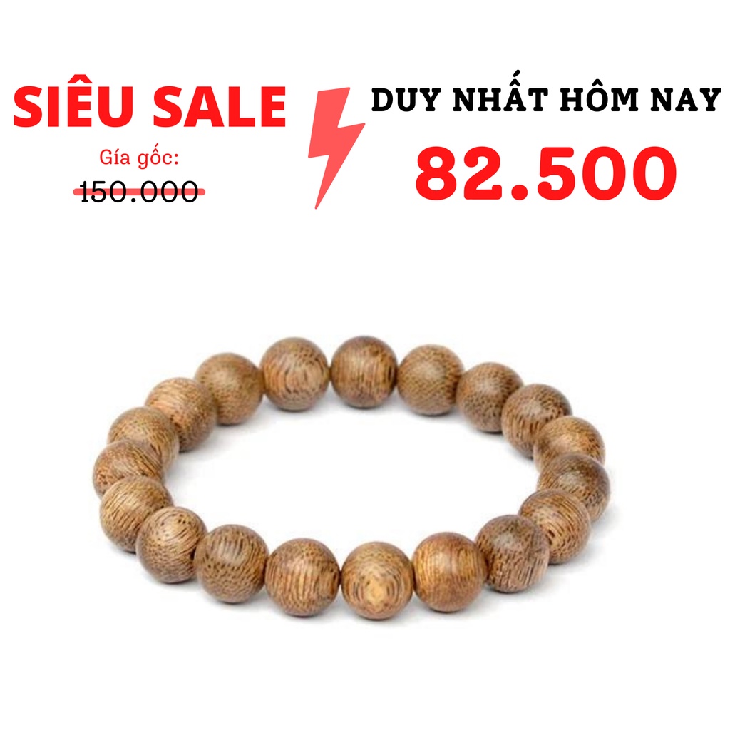 Vòng tay trầm hương hạt tròn đơn - Thiên Mộc An - Trầm Tốc - An nhiên, Thịnh vượng